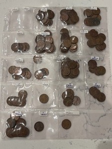 lot 20 image: Lincoln Wheat Cents