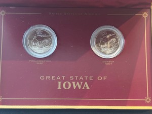 lot 54 image: 2004 P & D Iowa State Quarters