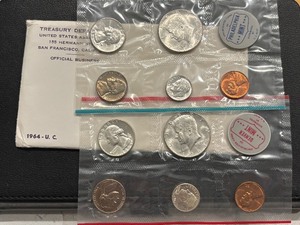 lot 3 image: 1964 P & D Mint Set