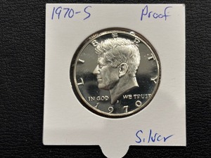 lot 25 image: 1970-S Kennedy Silver Half Dollar Proof