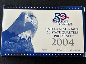 lot 66 image: 2004-S State Quarter Proof Set
