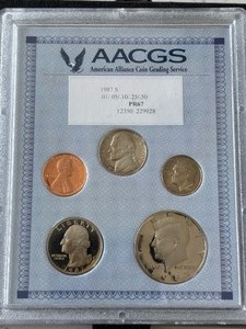 lot 83 image: 1987-S Proof Set AACGS PR67