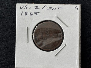 lot 7 image: 1865 Two Cent Plain 5