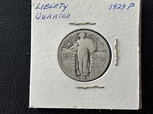 lot 8 image: 1929 Standing Liberty Quarter