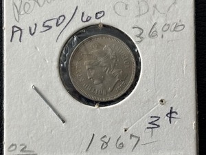 lot 10 image: 1867 Three Cent Nickel