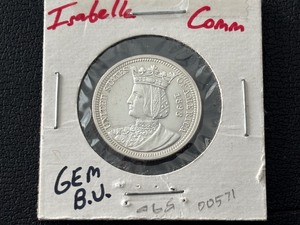 1893 Isabella Commemorative Silver Quarter Gem BU RARE Only 24,214 Minted