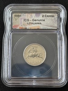 lot 80 image: 1991 Lithuania ICG Genuine