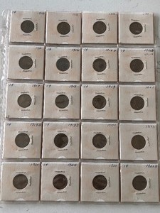 lot 59 image: Lincoln Wheat Cents 1916-1920