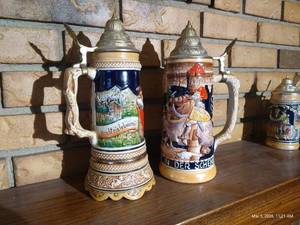 Vintage Beer Steins from Western Germany