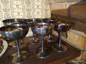 (6) Matching Goblets - 4.75 Tall