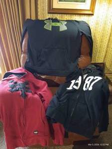 (3) Hoodies