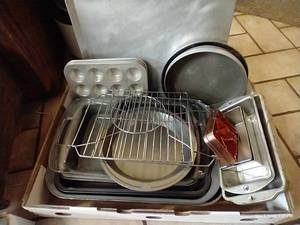 Box of Glass & Metal Bakeware