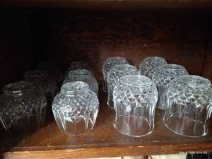 Lot of Small Drinking Glasses - 2 Sizes