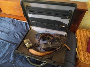 Briefcase with Handcuff Holster & Western Style Holster