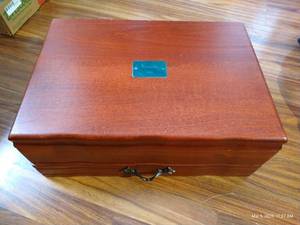 Box of Gold-Toned Stainless Steel Flatware