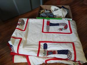 Baby J Quilt, Booties, Sweater, & Shoes