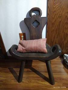 Vintage Asian Birthing Chair