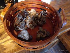 Basket of Clay Sculptures