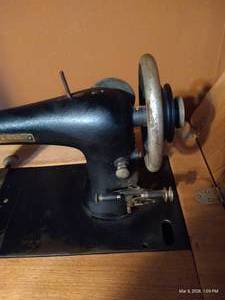 Antique Franklin Sewing Machine & Sewing Table