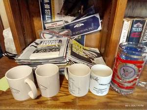 Military Lot of Mugs, Books, Magazines, Calendars, Etc.