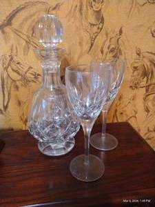Waterford Crystal Decanter & Goblets