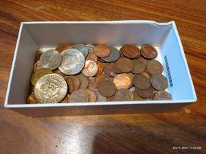 Tray of Coins - Some Foreign