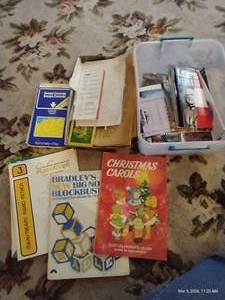 Ephemera Lot - Old Maps, Music, Postcards, Etc.