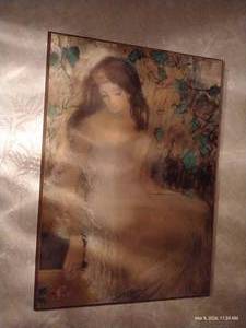 Wall Art - Lady with Rose