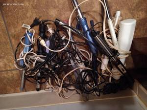 Lot of Electric Hair Styling Tools