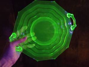 Uranium Glass Tray
