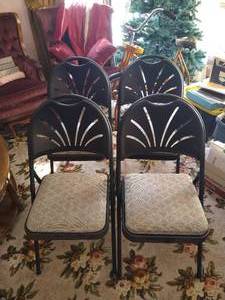 (4) Heavy Padded Samsonite Folding Chairs