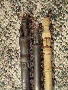 (3) Vintage Asian Walking Sticks