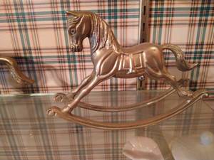 Brass Rocking Horse