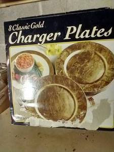 (2) Boxes of (8) Charger Plates
