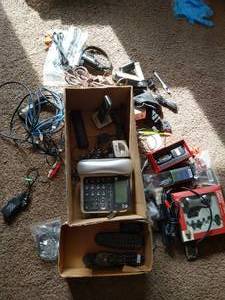 Misc. Electronics Lot - Cords, Phones, Cables, Etc.