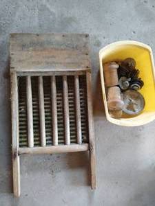Vintage Washboard & Misc. Items