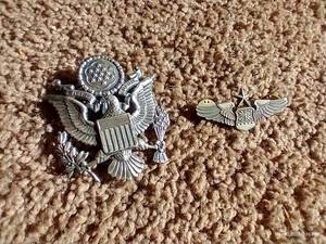 (2) Military Badges