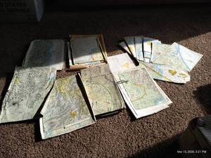 Large Lot of Vintage Flight Combat Maps from Asia & Vietnam