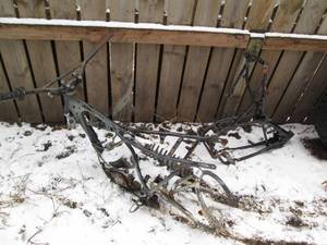 lot 22 image: Pair of dirt bike frames (one has m...