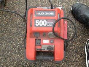 lot 45 image: Black and Decker 500amp compressor ...