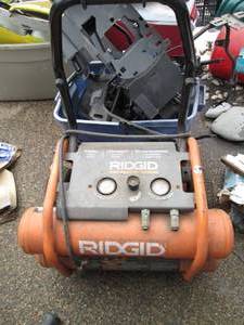 lot 52 image: Ridgid 5-gallon 1.5hp dual tank por...