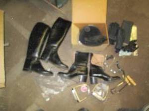 lot 254 image: Vintage ladies equestrian boots, gl...