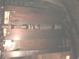 lot 262 image: 2 Vintage solid wood bed frames...