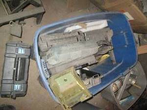 lot 275 image: Large tote with empty tool cases an...