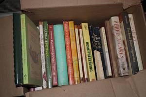lot 144 image: Box of assorted cookbooks...