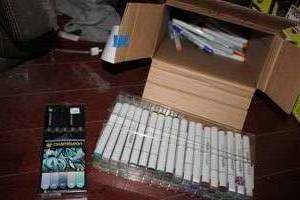 lot 181 image: Copic Sketch markers and refills pl...