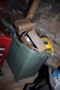 lot 301 image: Tote of misc new and used motorcycl...