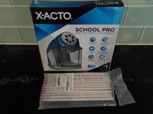 lot 21 image: X-Acto Electric Pencil Sharpener an...