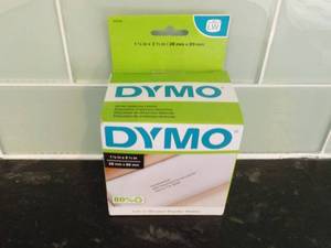 lot 25 image: Dymo 2 x 350 Labels 1 18 x 3 12...