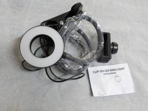 lot 45 image: Clip On LED Ring Light...